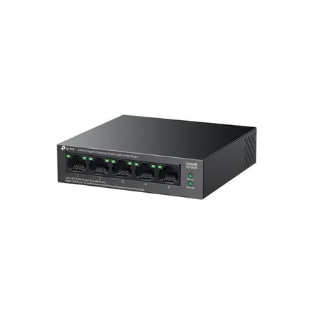 Ls105Gp 4 Port Gigabit + 1 Port Rj45 Uplink Poe 65W 250 Metre Poe Mesafe Metal Kasa Switch