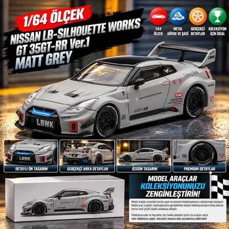 1/64 NISSAN LB-Silhouette WORKS GT 35GT-RR Ver.1 Matt Grey