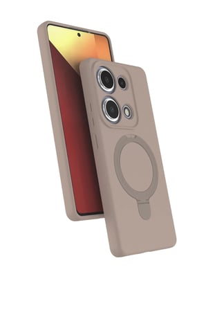 Xiaomi Redmi Note 13 Pro 4G Regal Magsafe Standlı Kapak - Çöl Titanyum