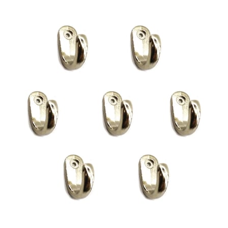 Büyük Tekli Fincan Askı, Dekor Askısı - Nikel, 100 Adet, 12x23x30 Mm