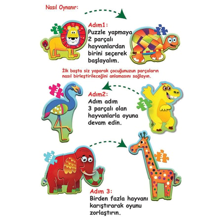 1727 Baby Puzzle Benim İlk Puzzlem Orman Hayvanları