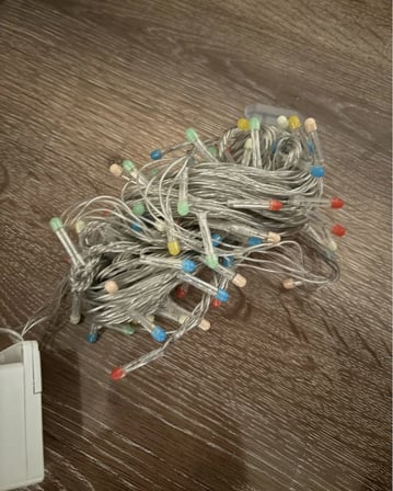 10m 100 Led Damla Uçlu Rgb Işık Şeffaf Kablo Mz-17-10