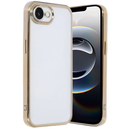 Apple iPhone 16E Kılıf Razer Lensli Silikon - Gold