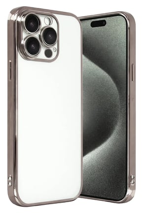 Apple iPhone 15 Pro Max Razer Lensli Silikon - Titan Gri