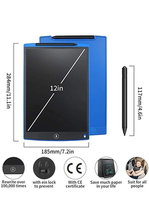 Vothoon 12 İnc Writing Lcd Grafik Dijital Kalemli Cizim Tableti Yazi Tahta Not Yazma Egitim Tableti