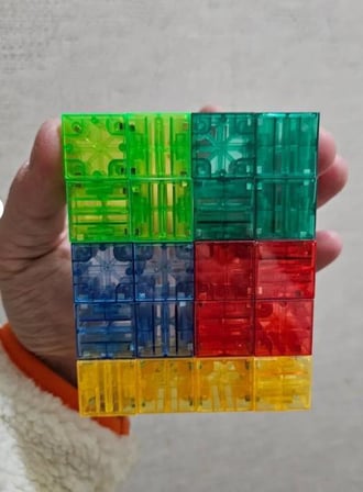 SH59838 Magnet Küp Yapı Blok Seti 64 Parça