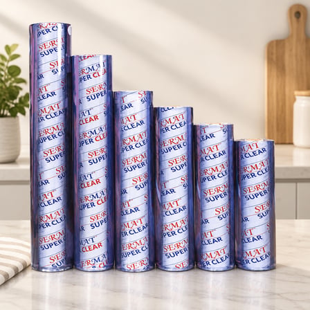 Şeffaf 1.2 mm 70 cm x 15 m PVC Masa Örtüsü
