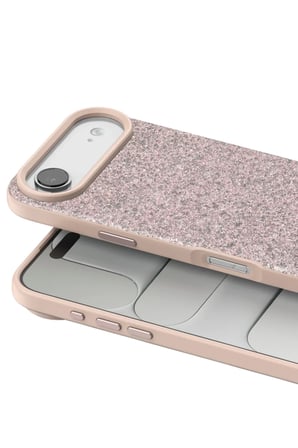 Onegif Apple iPhone 17 Air Bright Simli Kapak - Pembe