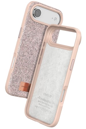 Onegif Apple iPhone 17 Air Bright Simli Kapak - Pembe