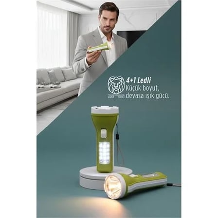 Lukas Steiner Serisi 4+1 Led Güçlü Aydınlatma - Kompakt Profesyonel El Feneri 722874
