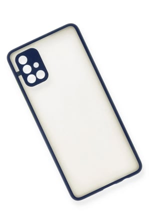 Samsung Galaxy A71 Kılıf Montreal Silikon Kapak - Lacivert