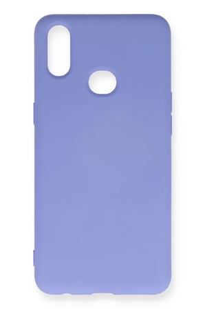 Samsung Galaxy A10S Kılıf Nano içi Kadife Silikon - Lila