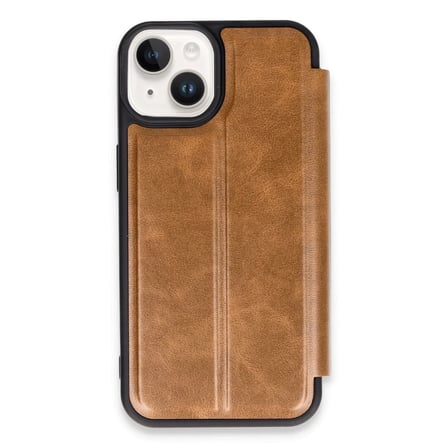 Apple iPhone 14 Kılıf Flip Cover - Taba