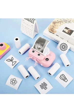 Çocuk Fotoğraf Makinesi Yedek Termal Baskı Kağıdı (6’lı Rulo) – 57x25mm