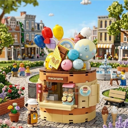 P881201 Teddy Bear Koleksiyonu Dondurma Dünyası 354 Parça Block Oyuncak