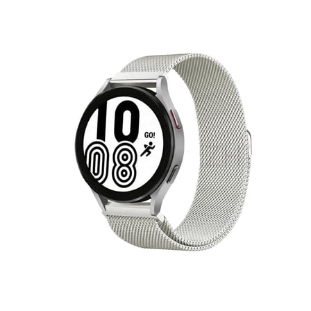 Samsung Galaxy Watch 4 Metal Mıknatıslı Kordon - Gümüş