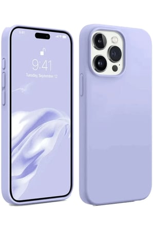 Apple iPhone 15 Pro Kılıf First Silikon - Lila