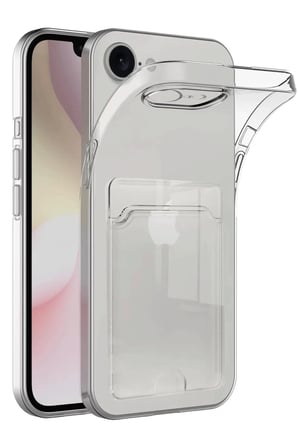 Apple iPhone 16E Kılıf Kart Şeffaf Silikon - Şeffaf