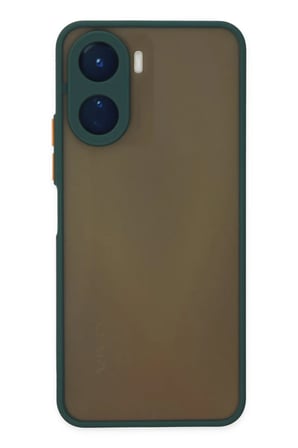 Vivo Y16 Kılıf Montreal Silikon Kapak - Yeşil