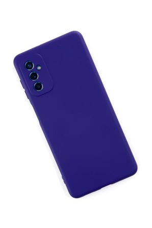 Samsung Galaxy M52 5G Kılıf Nano içi Kadife Silikon - Mor