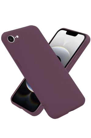 Apple iPhone 16E Kılıf First Silikon - Mürdüm