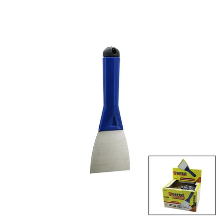 80 mm Metal Kazıma Spatulası (Plastik Saplı, Kapaklı)
