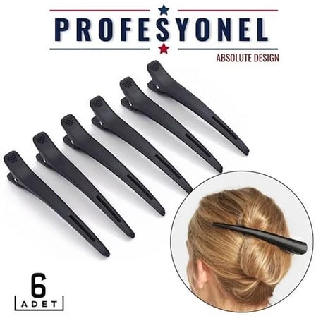 Saç Klipsi Toka 6 Adet Absolute Design 718287