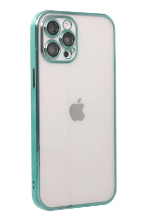 Apple iPhone 12 Pro Max Kılıf Razer Lensli Silikon - Yeşil