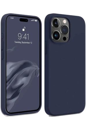 Apple iPhone 15 Pro Kılıf First Silikon - Lacivert