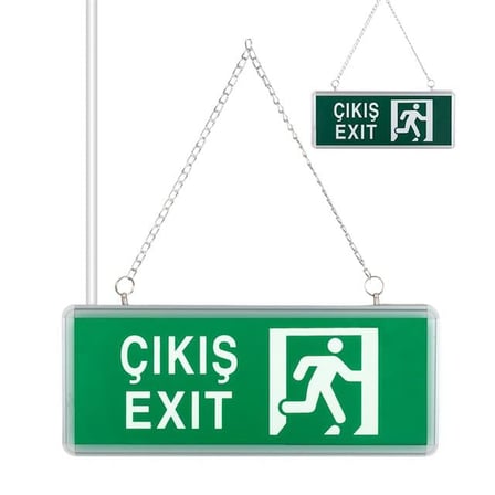ZMR ZMR-670/Y.00 3W Tek Yön Acil Çıkış Yönlendirme Tabelası - Lambası (38X30X36mm)
