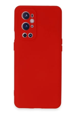 One Plus 9 Pro Kılıf Nano içi Kadife Silikon - Kırmızı
