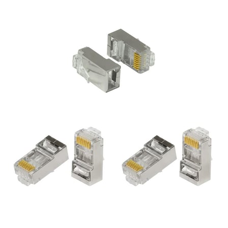 FNW-RJ4522N RJ45 Ftp CAT6 Konnektor Metal 100LÜ Paket