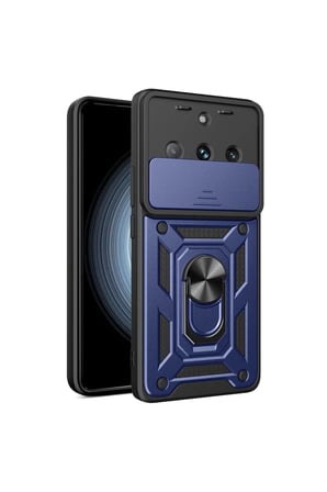 Realme 11 Pro Kılıf Pars Lens Yüzüklü Silikon - Lacivert