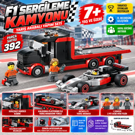 City Audi F1 Yarış Arabalı F1 Sergileme Kamyonu 60493