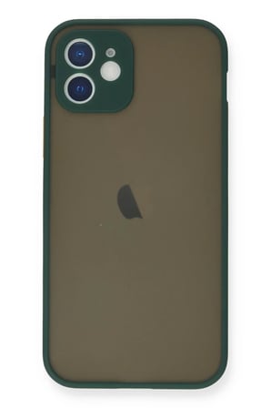 Apple iPhone 12 Mini Kılıf Montreal Silikon Kapak - Yeşil