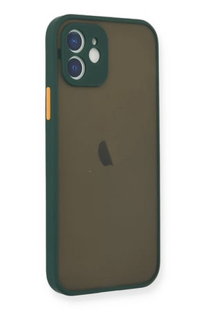 Apple iPhone 12 Mini Kılıf Montreal Silikon Kapak - Yeşil