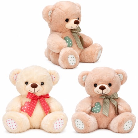 1001522 PELUŞ AYI OTURAN KURDELELİ KALPLİ 42 CÖ 2A (adet fiyatıdır)