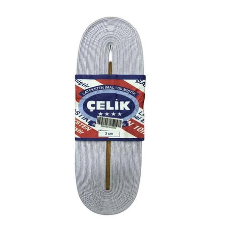 10 m 3 cm Beyaz Paça Lastiği