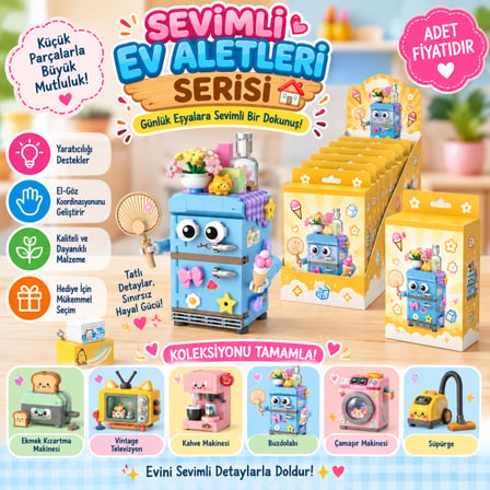 8821 Buzdolabı Model 250 Parça Block Oyucak