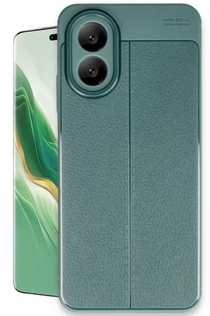 Oppo A38 Kılıf Auto Focus Kapak - Koyu Yeşil