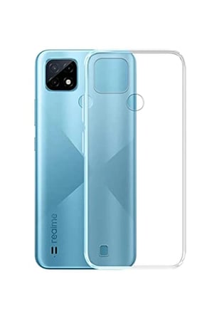 Realme C21 Kılıf Lüx Şeffaf Silikon
