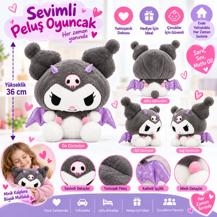 6313 PELUŞ 36 CM KRM (adet fiyatıdır)