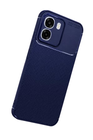 Oppo Oppo A6T 5G Auto Focus Karbon Kapak - Lacivert