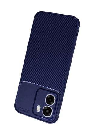 Oppo Oppo A6T 5G Auto Focus Karbon Kapak - Lacivert