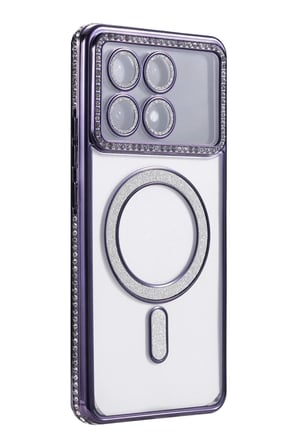 Xiaomi Poco X6 Pro Joke Simli Magneticsafe Kılıf - Derin Mor