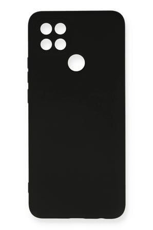 Oppo A15 Kılıf Nano içi Kadife Silikon - Siyah