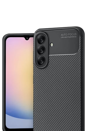 Samsung Galaxy A17 5G Auto Focus Karbon Kapak - Siyah