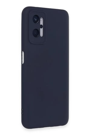 Realme 9i 4G Kılıf Nano içi Kadife Silikon - Lacivert