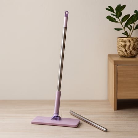 Otomatik Bez Değiştiren 360° Başlıklı Mop - 115 cm Sap
