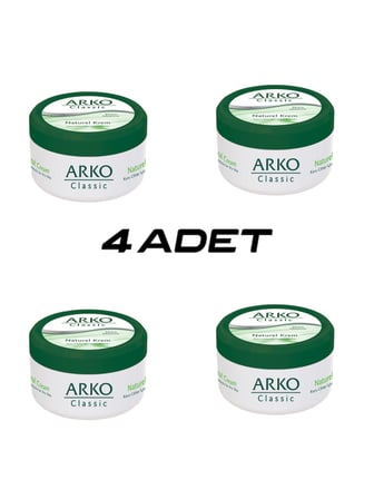 4 Adet Arko Classic Naturel El Kremi 150ML
